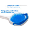 Tongue Scraper,Tongue Brush, Tongue Cleaner Helps Fight Bad Breath, 4 Tongue Scrapers