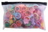 100pcs Mix Colors Girl's Elastic Hair Ties Soft Rubber Bands Hair Bands Holders Pigtails Hair Accessories for Girls Infants Toddlers Kids Teens and Children 100A