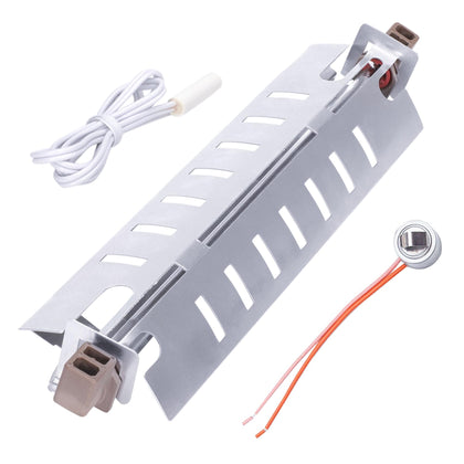 WR51X10055 Refrigerator Defrost Heater Kit,WR55X10025 Temperature Sensor,WR50X10068 Defrost Thermostat Replacement for General Electric Hotpoint Refrigerators Replaces WR51X10030