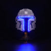 Bourvill LED Light for Lego The Mandalorian Helmet 75328 Building Lights Kits Compatible with Lego 75328 Decoration Lighting Set for Mandalorian Helmet - (Lights Kit Without Model)