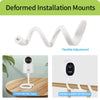 LONNKY Baby Monitor Mount,Universal Baby Security Camera Holder,Shelf Compatible with Most Baby Security Cameras,Attaches to Baby Crib,Cot Shelves or Any Furniture (White,17 in)