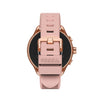 Fossil Men's or Women's Gen 6 Wellness Edition 44mm Touchscreen Silicone Smart Watch, Color: Rose Gold, Blush (Model: FTW4071V)