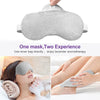Lavender Eye Mask, Aromatherapy Weighted Eye Mask for Dry Eyes, Sleep Mask for Men Women, Hot & Cold Therapy Eye Cover for Compression Pain Relief, Eye Pillow for Puffy Eyes, Migraine, Sinus Pain-Grey