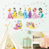 Supzone Princess Wall Stickers Girls Wall Decor Removable Art Decor Wall Decals for Girls Bedroom Children's Room Nursery Playroom Wall Decals