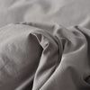 Grey Duvet Cover Cotton Duvet Cover (90x90 Inch) Queen Duvet Cover 100% Washed Cotton with Zipper Closure Kids Duvet Cover Soft Breathable