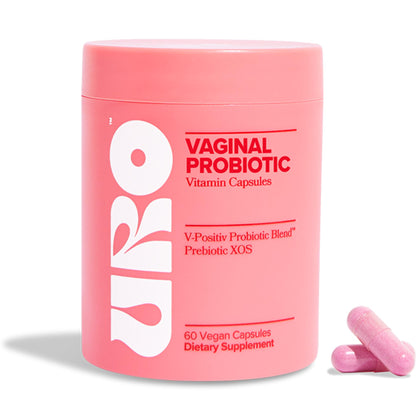 URO Vaginal Probiotics for Women pH Balance with Prebiotics & Lactobacillus Blend - Womens Health Supplement - Promote Healthy Vaginal Odor & Vaginal Flora, 60 Count (Pack of 1)