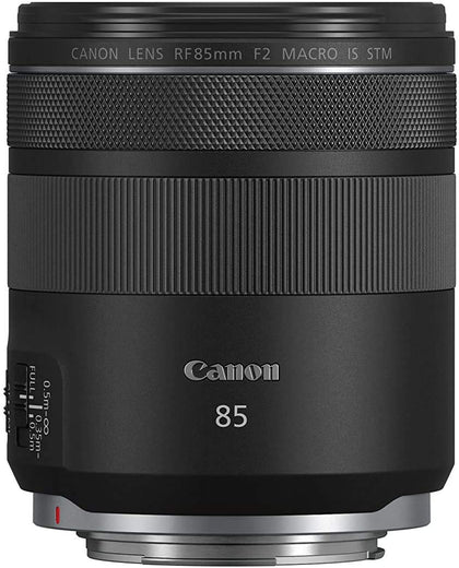 Canon RF 85mm F2 Macro is STM, Compact Medium-Telephoto Black Lens (4234C002)