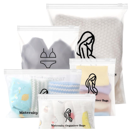 20Pack Mom Hospital Bag Essentials for Labor And Delivery 4 Size Hospital Bag Organizer Pouches Clear Hospital Bag Essentials for Women Labor Delivery