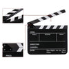 Coolbuy112 Movie Directors Clapboard, Photography Studio Video TV Acrylic Clapper Board Dry Erase Film Slate Cut Action Scene Clapper with a Magnetic Blackboard Eraser and Two Custom Pens, Black