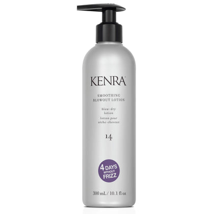 Kenra Smoothing Blowout Lotion 14 | Ultra-Fine Blowout Spray | Up To 4 Days Without Frizz | Enhances Smoothness & Manageability Of A Blowout | Thermal Protection | Medium To Coarse Hair | 10.1 fl. Oz