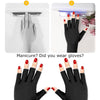 Pimoys UV Gloves for Gel Manicures UPF50+ Fingerless UV Light Gloves for Gel Nails,UV Nails Gloves Manicure Gloves UV Protection Gloves
