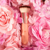 DUcare Foundation Brush for Liquid Makeup, Flat Top Kabuki Synthetic Professional Makeup Brushes Liquid Blending Mineral Powder Buffing Stippling Makeup Tools, Pink