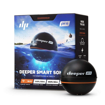 Deeper PRO Smart Sonar Castable and Portable Smart Sonar WiFi Fish Finder for Kayaks and Boats on Shore Ice Fishing Fish Finder