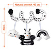 Baby Spiral Hanging Stroller and Car Seat Toys for Babies 0-6 Months Newborn Plush Activity Toys for Bed Bassinet Crib Baby Carrier Gifts (Bee)