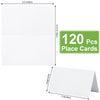 120 Pcs Place Cards Blank Fillable Banquet Seat Card, 2x3.5in Place Cards for Table Setting, Escort Cards, Name Cards, Wedding Place Cards for Wedding, Table, Dinner Parties