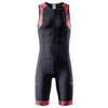 MY KILOMETRE Mens Triathlon Tri Suit with 2 Big Side Pockets Triathlon Racing Suit with Front Zip