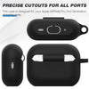 BRG Compatible with Airpods Pro 2nd/1st Generation Case Cover, Soft Silicone Skin Cover Shock-Absorbing Protective Case with Keychain Compatible for Apple Airpods Pro Case 2023/2022/2019