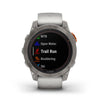 Garmin f?nix 7 Pro Sapphire Solar, Multisport GPS Smartwatch, Built-in Flashlight, Solar Charging Capability, Fog Gray/Ember Orange