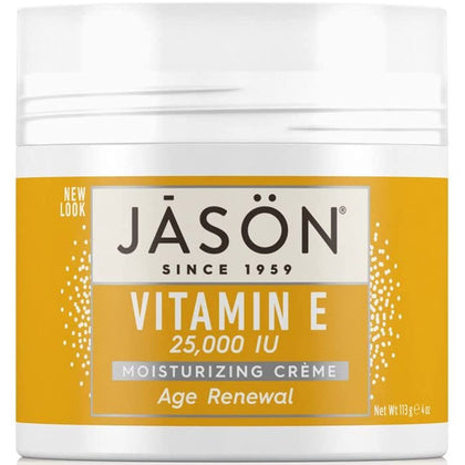 Jason Moisturizing Creme, Vitamin E 25,000, Age Renewal, 4 Oz (Packaging may vary)