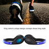 SLDHR LED Shoes Clip Lights USB Charging for Night Running Gear, Color RGB Strobe and Steady Color Flash Mode, Safety Clip Lights for Running, Jogging, Walking, Biking(One Pair) (Blue)