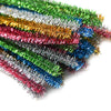 TOAOB 400pcs Glitter Pipe Cleaners 10 Colors Metallic Pipe Cleaners Craft Supplies 6mm x 12 Inch Chenille Stems Pipe Cleaners for Art DIY Crafts Decorations