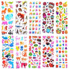 SWARKOL Kids Stickers 1000+, 40 Different Sheets, 3D Puffy Stickers for Kids, Bulk Stickers for Birthday Gift, Scrapbooking, Teachers, Toddlers, Including Animals, Stars, Fishes, Hearts and More