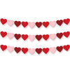 KatchOn, Felt Valentines Day Garland - Pack of 30, No DIY | Red, Pink Heart Garland, Galentines Day Decorations | Heart Banner, Valentine Garland for Valentines Decorations, Valentines Day Decoration