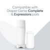 Diaper Genie Essentials Round Refill 4-Pack | Holds Up to 1280 Newborn Diapers | Features Unscented Continuous Film | Compatible with Diaper Genie Complete and Expressions Pails