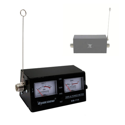 Mcbazel Surecom SW-114 SWR RF Field Strength Test Meter with SO-239 UHF Connector for CB Operation