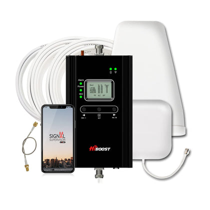 Hiboost Cell Phone Signal Booster for Home and Office, 4,000 sq ft, Boost 5G 4G LTE Data for Verizon AT&T and All U.S. Carriers, FCC Approved