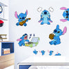 AOLIGL Lilo and Stitch Wall Stickers Disney Cartoon Wall Decals DIY Peel and Stick Vinyl Wall Decor for Kid Girls Boys Bedroom Living Room House Fun (Size: 17.8×23.7 inch)
