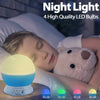 Moredig Baby Projector Night Light, Rotating Baby Light Projector Star Night Lights Projector for Kids Room, Kids Night Light with 8 Lighting Modes Christmas Gifts for Baby Boy Gifts - Blue