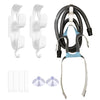 Headgear Replacement 2Packs Compatible with AirFit/AirTouch F20 Full-face Mask, 2Packs Elasticity Premium Nylon Soft Headgears+2Pairs Features Magnetic Clips+2Pieces Hose Hanger