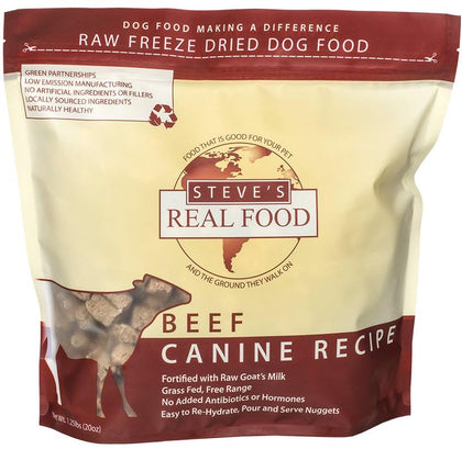Steve's Real Food Freeze-Dried Raw Nuggets 1.25# (Beef)