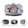 MOMIGO Diaper Caddy Tote Baby Stroller Bag Nursery Storage Bin , Wipes & Toys Mini Diaper Bag for Outdoor (Grey Arrow)