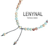 LENYNAL Phone Charm - Stylish Beaded Phone Strap with Imperial Jasper & Synthetic Rainbow Stone, Handmade Phone Chain Strap with for Trendy Accessories Lovers
