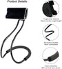 Cell Phone Stand Hanging on Neck Upgraded, Juerly Hands-Free Mobile Phone Holder Clip on Bed/Table 360¡ã Rotation iPhone Tablet Mount Bracket, 27.6''/70 cm Length for 4.7''-7.6'' Screen