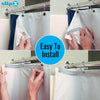 SlipX Solutions No Mess Splash Guard for Shower & Bathtub Curtain Liners | Bath Accessories to Keep Water Where It Belongs for A Non-Slip Bathroom Floor | Adhesive Free, Easy to Attach | 2 Per Pack