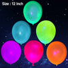 100 Pcs UV Neon Balloons ,Neon Glow Party Balloons UV Black Light Balloons Glow in the dark for Birthday Decorations Wedding Glow Party Supplies Blacklight Reactive Fluorescent Balloons