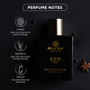 Bella Vita Organic Perfume for men - CEO MAN Eau De Parfum with Lemon, Lavender, Tonka & Agarwood | Long Lasting Perfume for men, 15% Perfume Oil Concentration | Gift for men | 3.3 Fl.oz