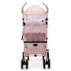 babyGap Classic Stroller - Lightweight Stroller with Recline, Extendable Sun Visors & Compact Fold - Made with Sustainable Materials, Pink Stripes