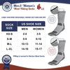Buttons & Pleats Wool Socks for Men Women Merino Thermal Warm Cozy Winter Fuzzy Boot Sock Charcoal ML