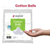 Dealmed Cotton Balls - 500 Count Medium Cotton Balls, Non-Sterile Bag of Cotton Balls in Easy to Access Zip-Locked Bag, Great for Skin Prep, Wound Cleansing, and DIY Needs
