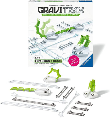 Ravensburger GraviTrax Bridges Expansion Set - Marble Run and STEM Toy for Boys and Girls Age 8 and Up - Expansion for 2019 Toy of The Year Finalist GraviTrax, 26169