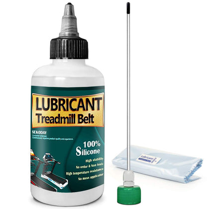 SEKODAY Silicone Treadmill Belt Lubricants/Lubes | 4.2 Ounce, High Temperature Resistant and Stable Lubricant,with Hard Application Tubes and Precision Screw Caps for Easy Use