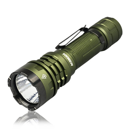 ACEBEAM Defender P17 Tactical Flashlight Dual Tail Switch 4900lm 445m Long Range Throw Instant Activation & Strobe IP68 Waterproof Powerful Portable Small Cree XHP70.3 LED Flashlights