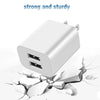 USB Wall Charger Block 2Pack Dual Port Cube Plug Power Charging Adapter Brick for Apple iPhone 15/14/13/12/XS Max/XR/X/8/8 Plus/7/6S/6S Plus/6/SE/5S/5C/iPad Mini/Air/Samsung Galaxy Kindle Fire LG