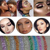 10 Colors Liquid Glitter Eyeliner Metallic Shimmer Glitter Eyeshadow Pigment Eyebrown Shimmer Waterproof Face Lips Art for Party Festival Makeup