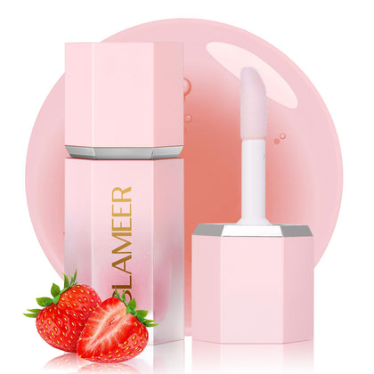 GLAMEER Moisturizing Lip Oil,Fruit Flavoured Lip Oil For Dry Lip,Lip Moisturizing Treatment Nourishing Lip Gloss, for Women Girls Lip Care Products