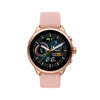 Fossil Men's or Women's Gen 6 Wellness Edition 44mm Touchscreen Silicone Smart Watch, Color: Rose Gold, Blush (Model: FTW4071V)